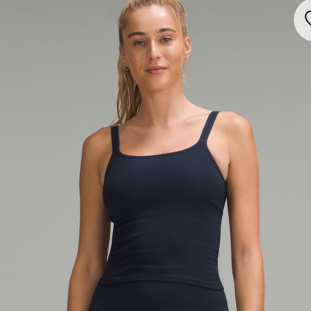 Ebb Streak Ribbed Cropped Tank